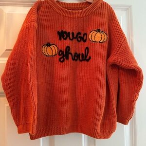 Orange Fall Sweater